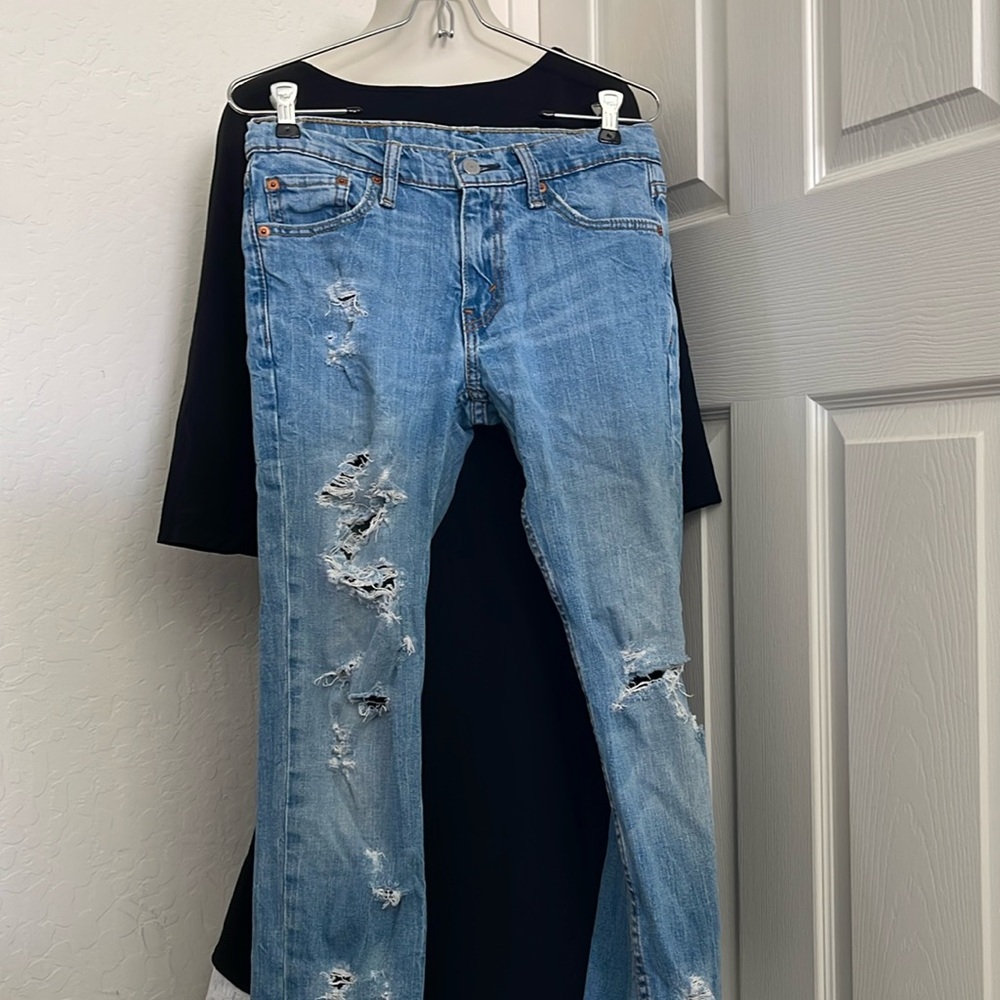 Levi Strauss Men’s 511 Distressed Jeans